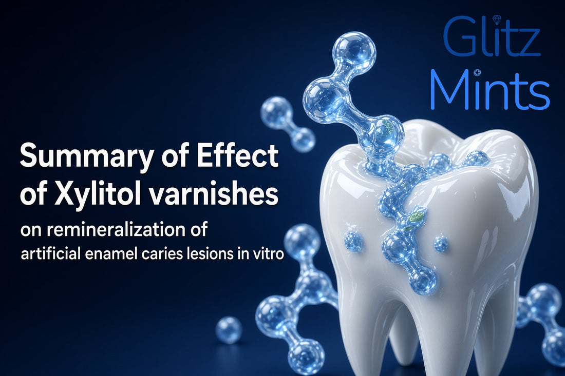 Summary of Effect of Effect of Xylitol varnishes on remineralization of artificial enamel caries lesions in vitro