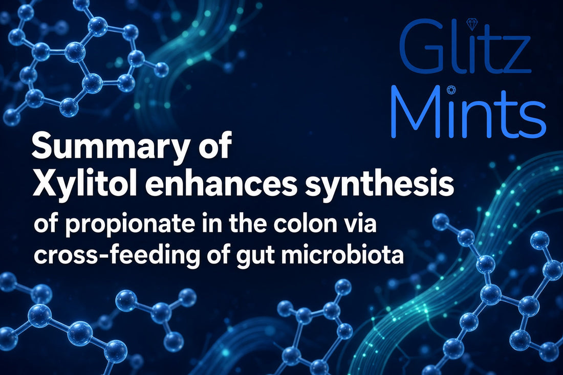 Summary of Xylitol enhances synthesis of propionate in the colon via cross-feeding of gut microbiota
